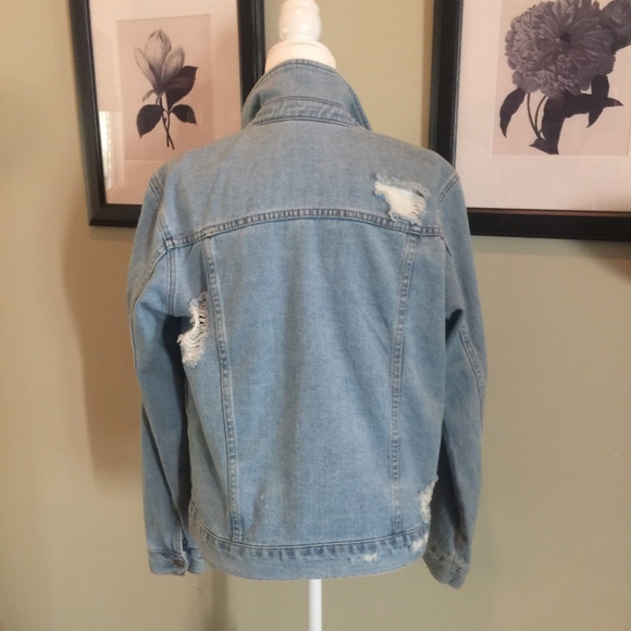 PacSun Distressed Denim/Jacket- SM - Picture 5 of 6